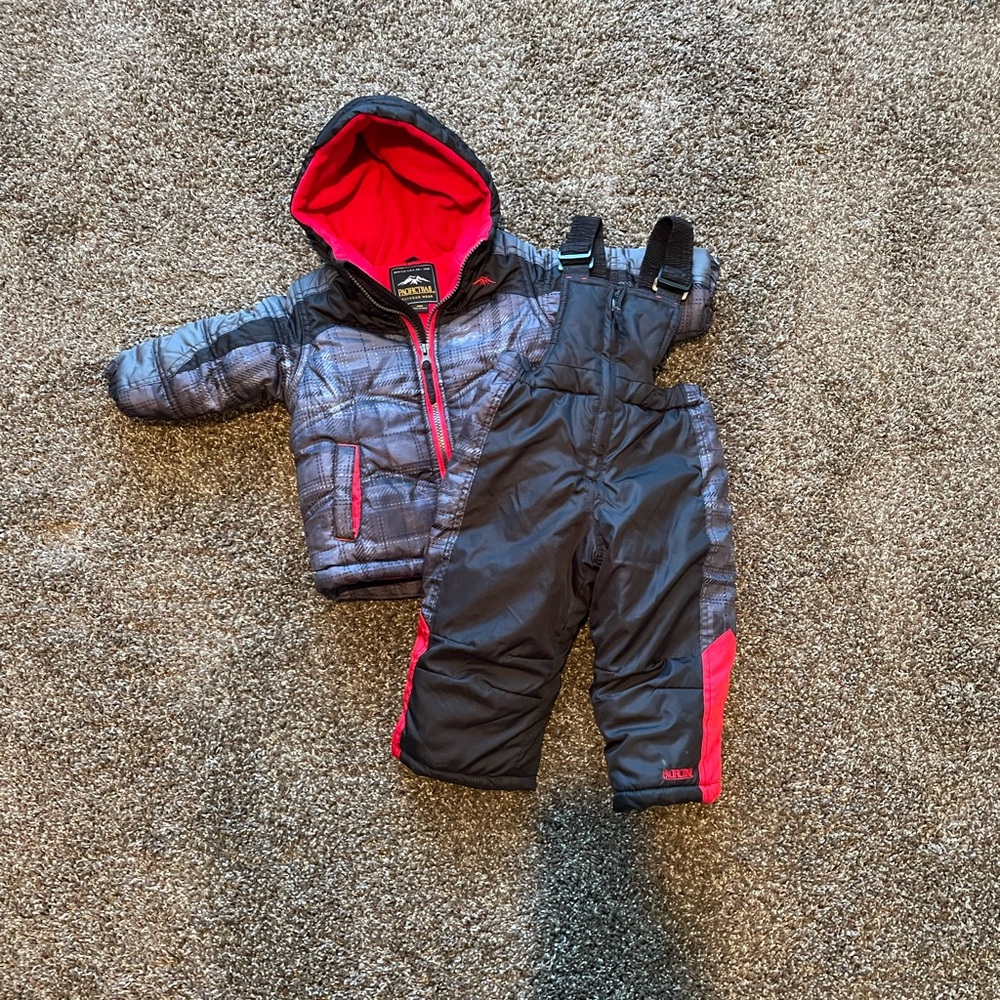 Pacific Trail Kids Matching Set - Black and Red